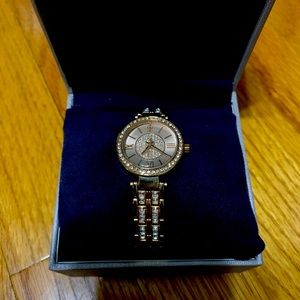 JLo Rose Gold Stainless Steel Chronograph Watch